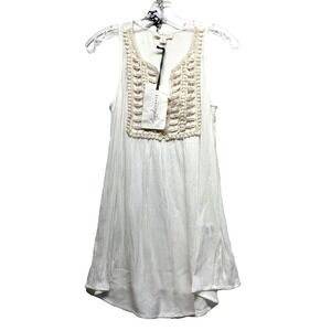 Magnolia Grace Women's Off-White Small Tank Top NEW (F8)